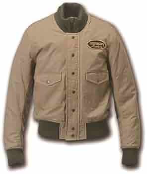 Vanson Leather Jacket Cotton Jacket Beige M VS16118W